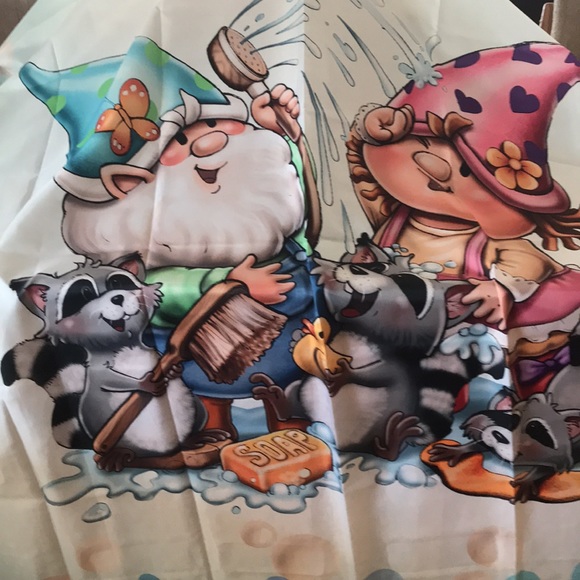 Whimsical Gnome shower curtain - Picture 9 of 9